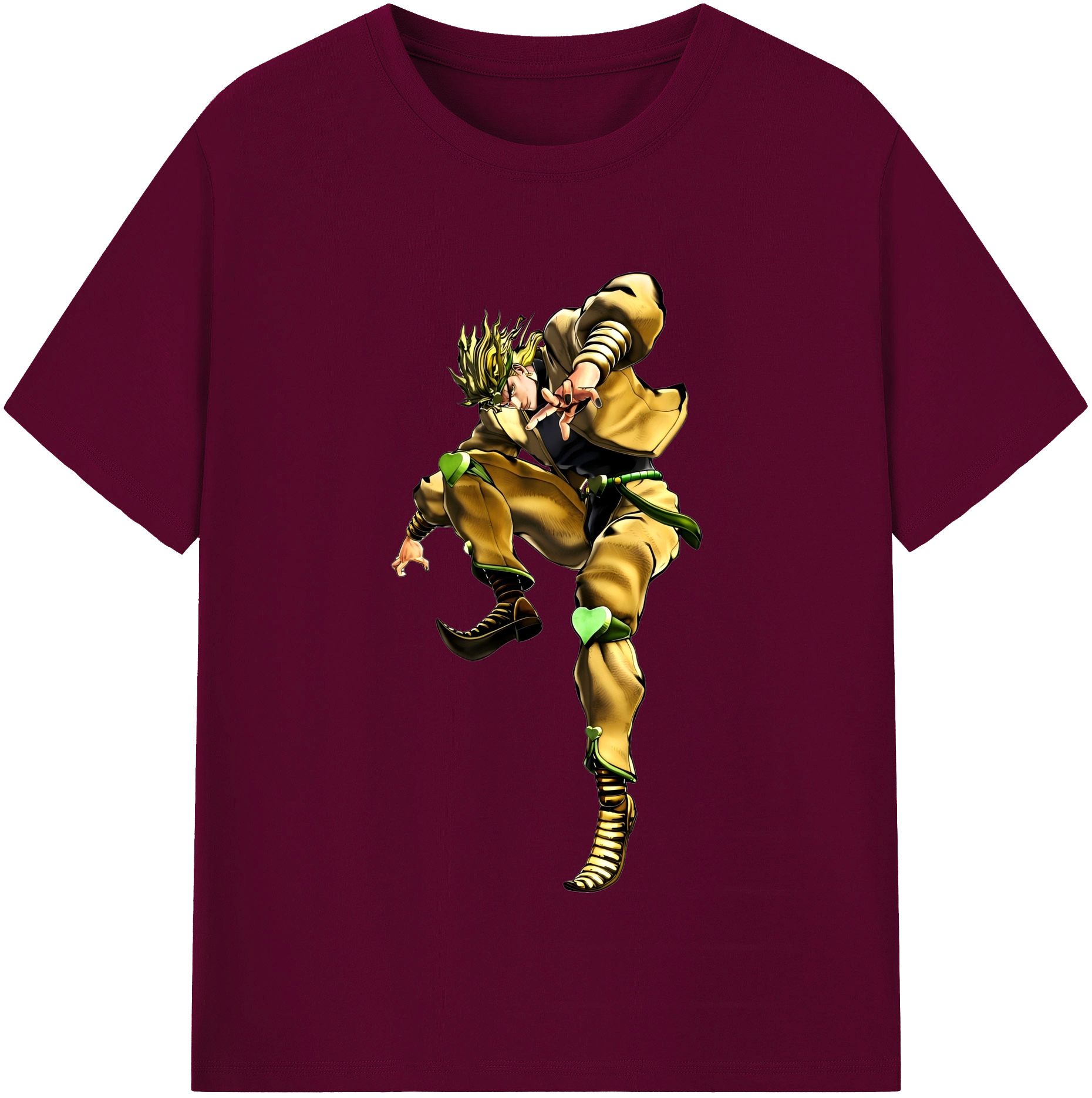 （画像用） ジョジョの奇妙な冒険 ディオ?ブランドー JoJo's Bizarre Adventure Dio Brando レディースカジュアルプリントTシャツ（綿100％）